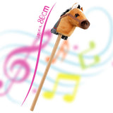 The Magic Toy Shop Kids Brown Hobby Horse with Sounds