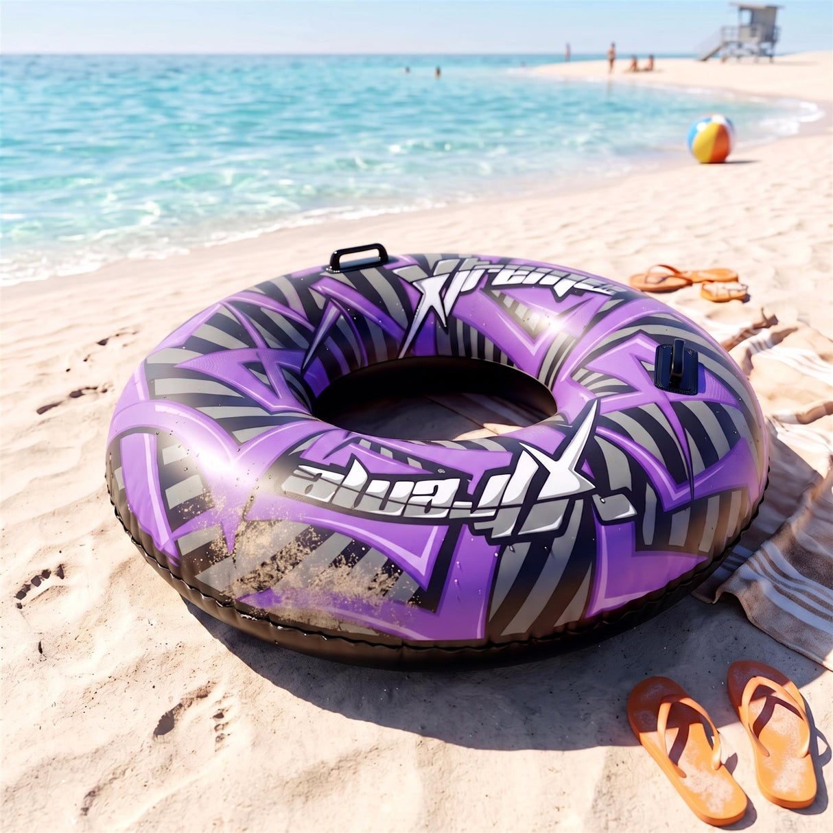 Inflatable Pool Ring 47" - Purple
