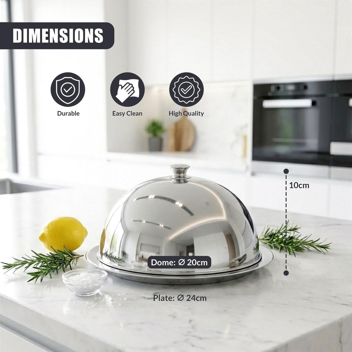 Stainless Steel Cloche Food Cover