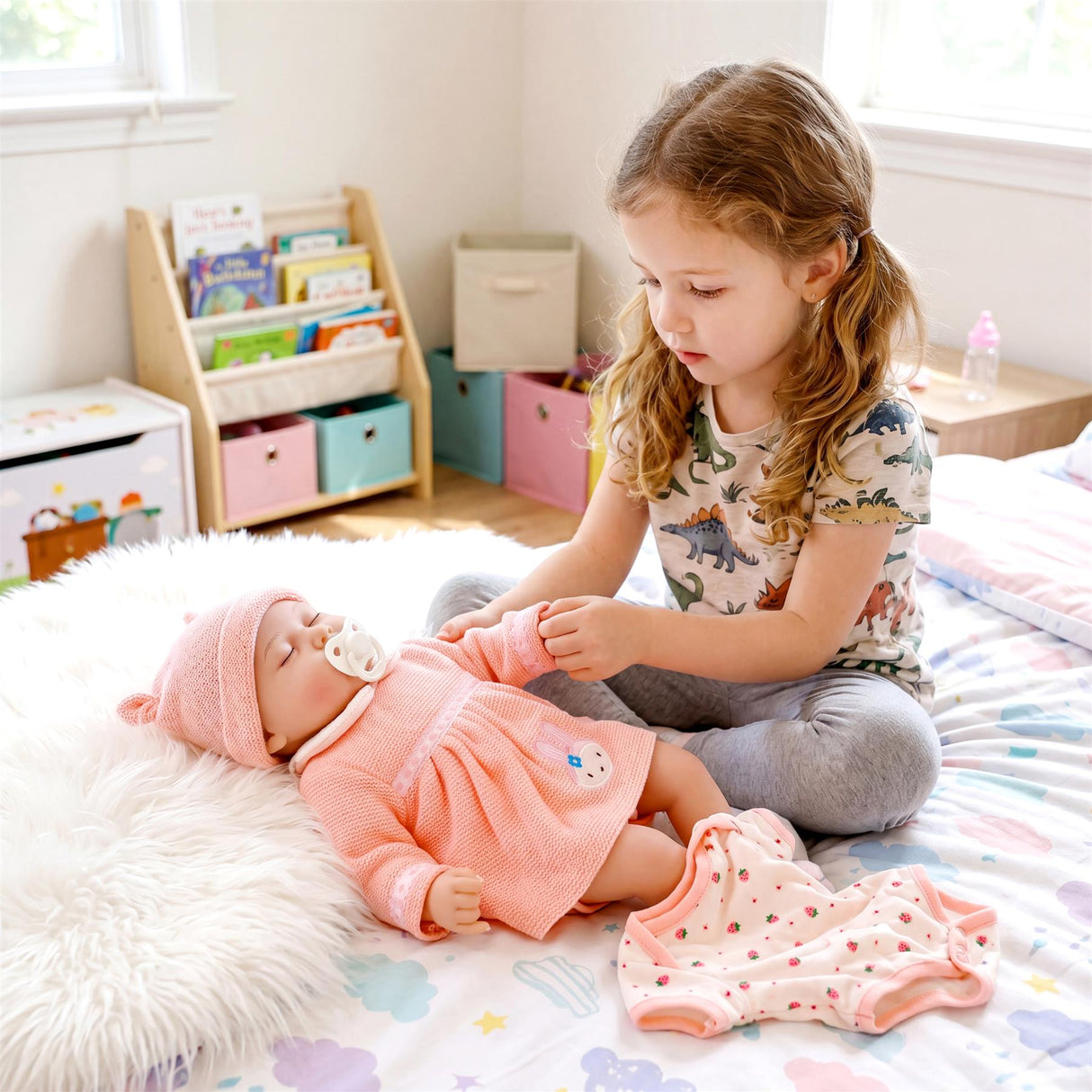 BiBi Doll Reborn Sleeping Girl "Rose" (50 cm / 20")
