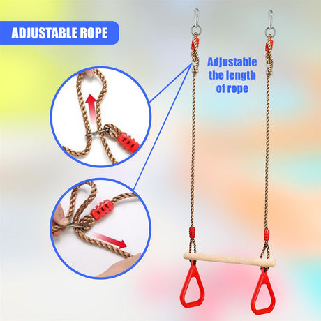Trapeze Swing & Plate Seat by The Magic Toy Shop - UKBuyZone