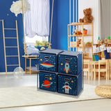 Kids Storage Cube Units, Space Theme