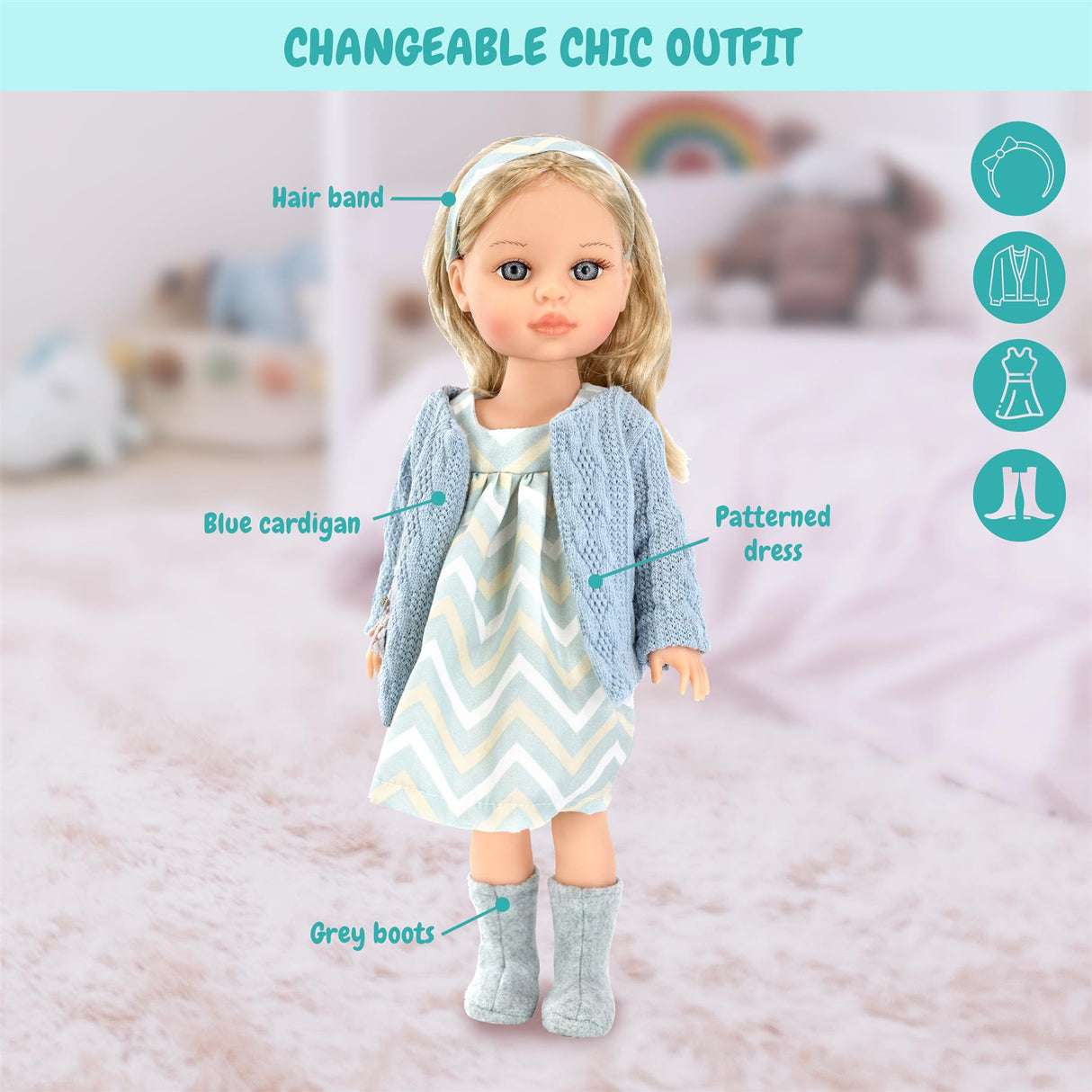 BiBi Fashion Doll "Olivia" (38 cm / 15") by BiBi Doll - UKBuyZone