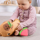 Fisher-Price Snuggly Snacky Capybara Sensory Plush