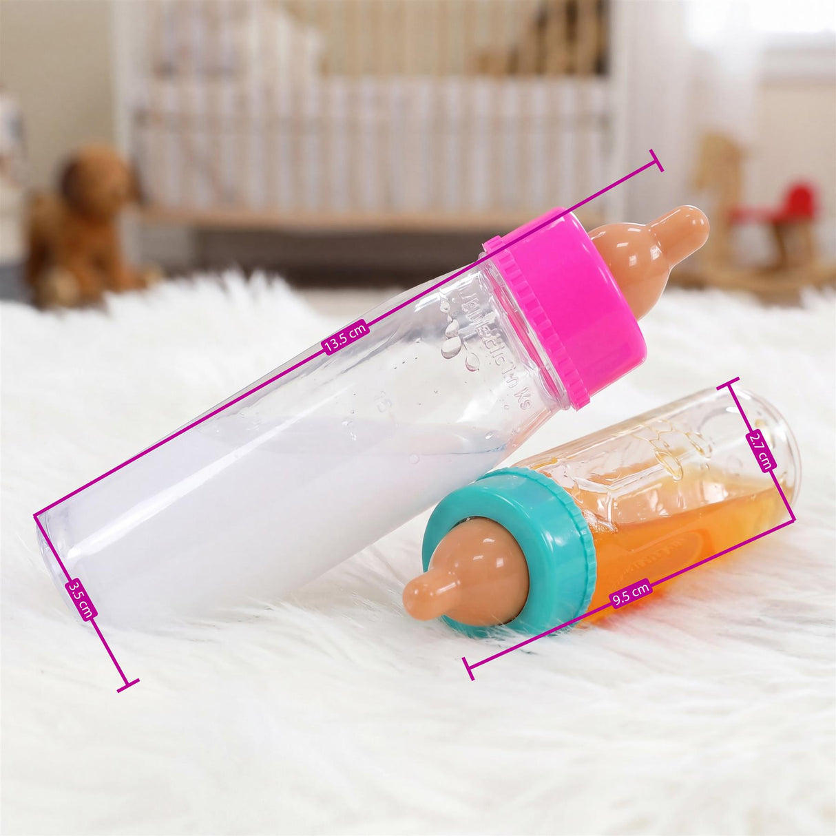 BiBi Doll Magic Milk Bottles Set of 2