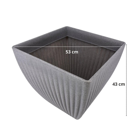 Large Grey Planter by GEEZY - UKBuyZone