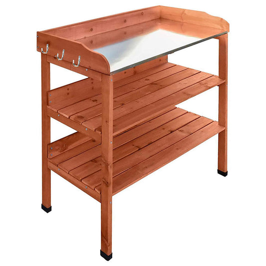 Wooden Practical Planting Table by GEEZY - UKBuyZone