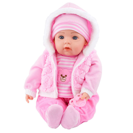 Baby Pink Bibi Baby Doll Toy With Dummy & Sounds by BiBi Doll - UKBuyZone