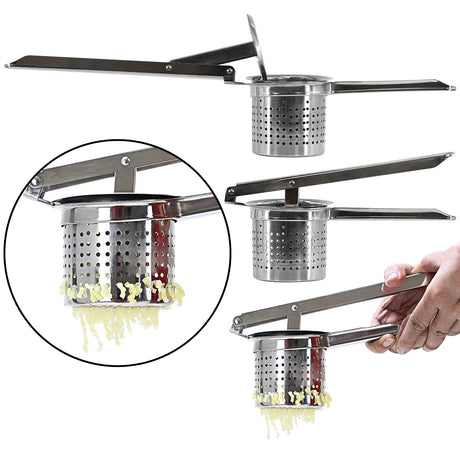 Stainless Steel Potato Ricer by GEEZY - UKBuyZone