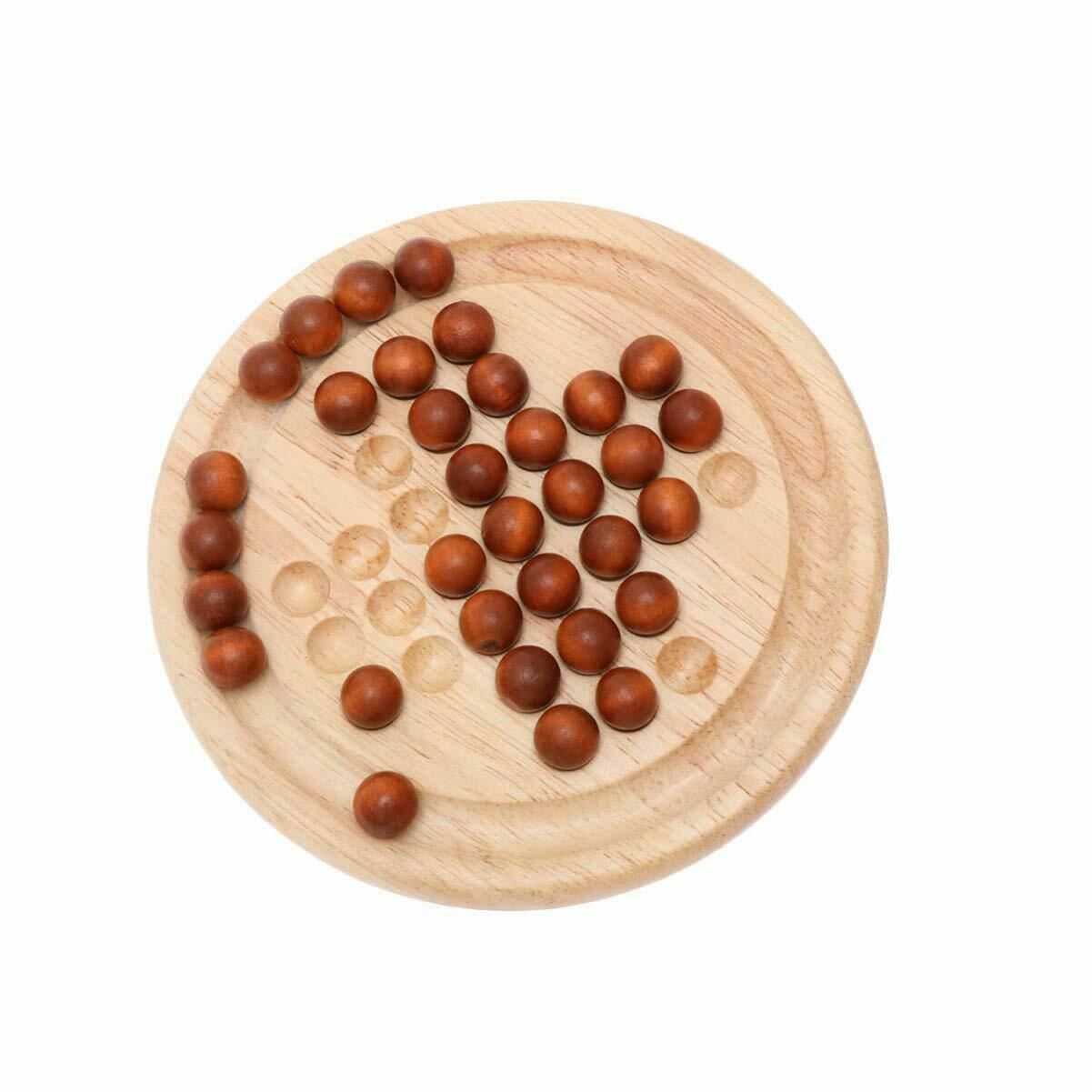Peg with Wooden Marbles Board Game by The Magic Toy Shop - UKBuyZone