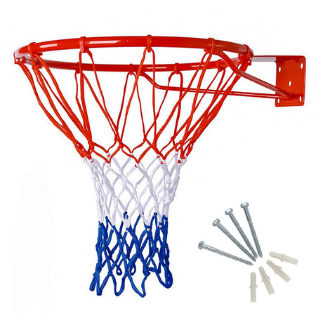Basketball Hoop with Net - Wall-mounted by FastFold - UKBuyZone