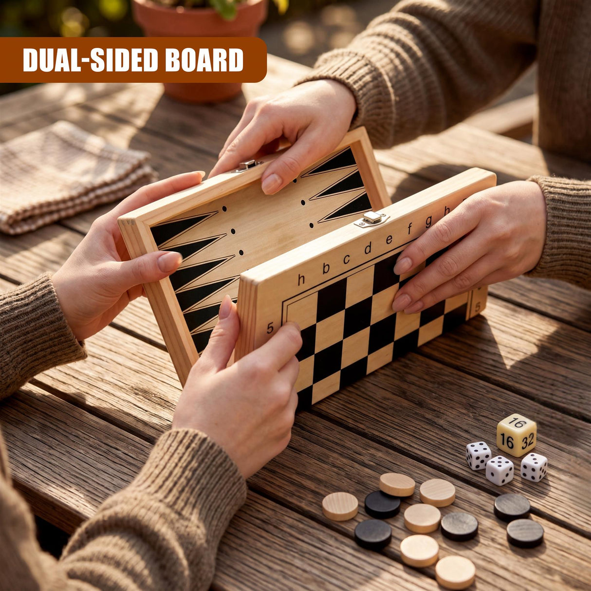 3 in 1 Compendium Board Game Set