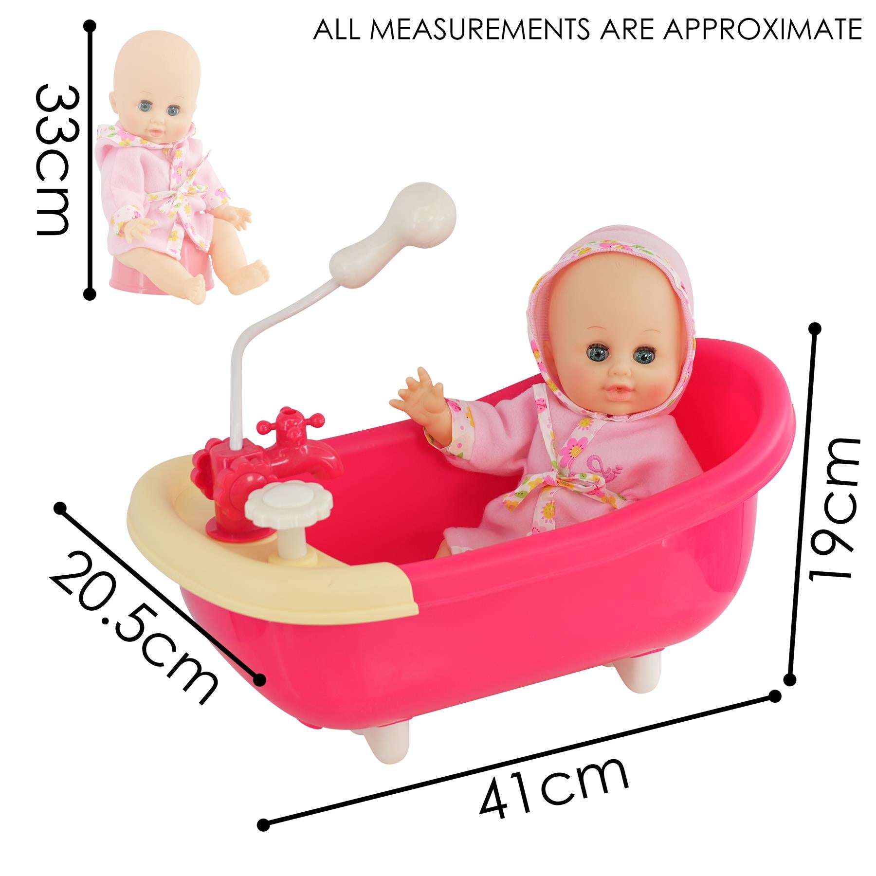 Doll and Bath set with Accessories by BiBi Doll - UKBuyZone