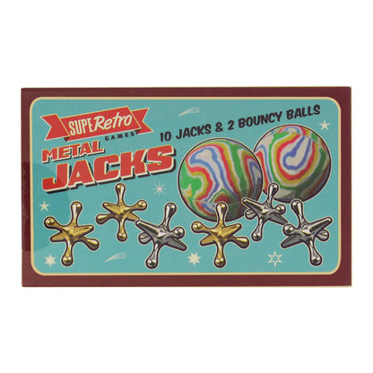 Traditional Metal Classic Jacks Game by The Magic Toy Shop - UKBuyZone