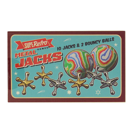 Traditional Metal Classic Jacks Game by The Magic Toy Shop - UKBuyZone