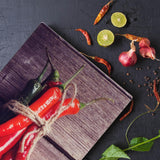 Glass Cutting Boards with Chili Pepper Design by Geezy - UKBuyZone