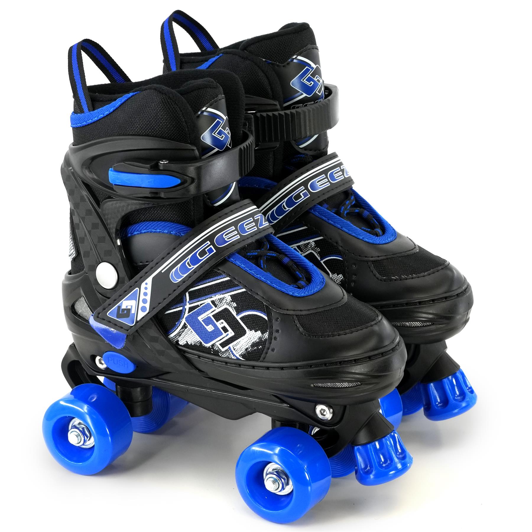 Blue and Black Roller Skates for Kids with 4 Wheel by The Magic Toy Shop - UKBuyZone