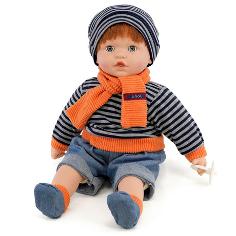 BiBi Sleeping Ginger Boy Doll (45 cm / 18") by BiBi Doll - UKBuyZone