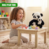 9.5" Mum & Baby Panda Soft Toy