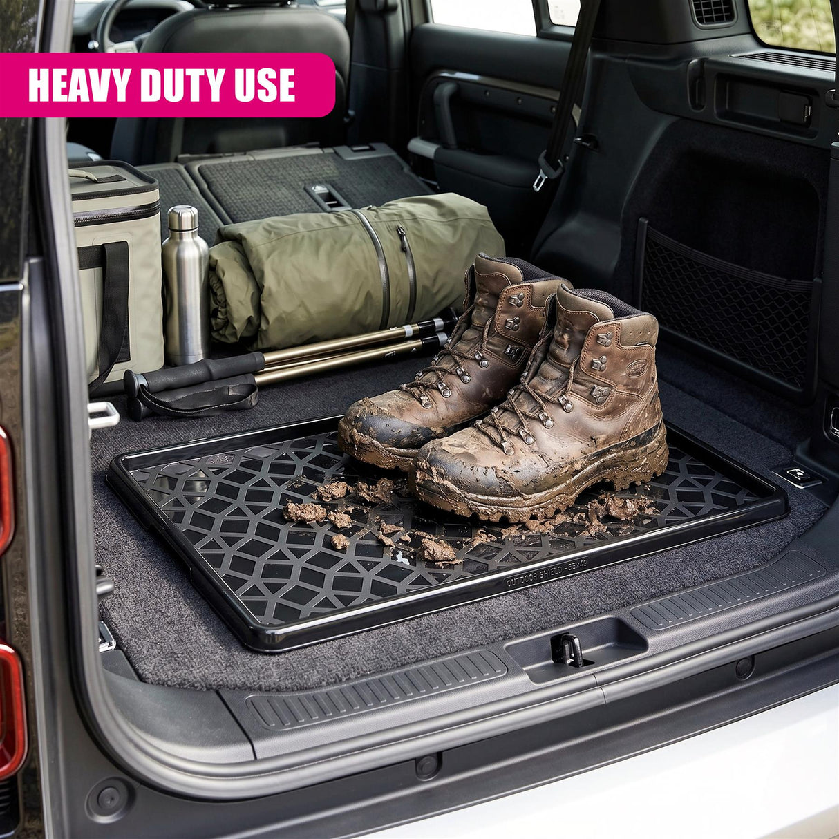 Set of 2 Plastic Shoe Trays
