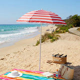 Red Striped Parasol