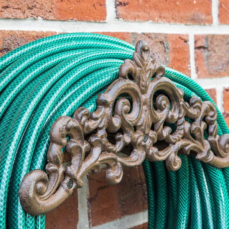 GEEZY Cast Iron Garden Hose Holder