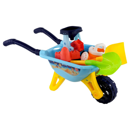 Children Sand and Water Beach Toys Mill, Wheelbarrow Accessories Playset by The Magic Toy Shop - UKBuyZone