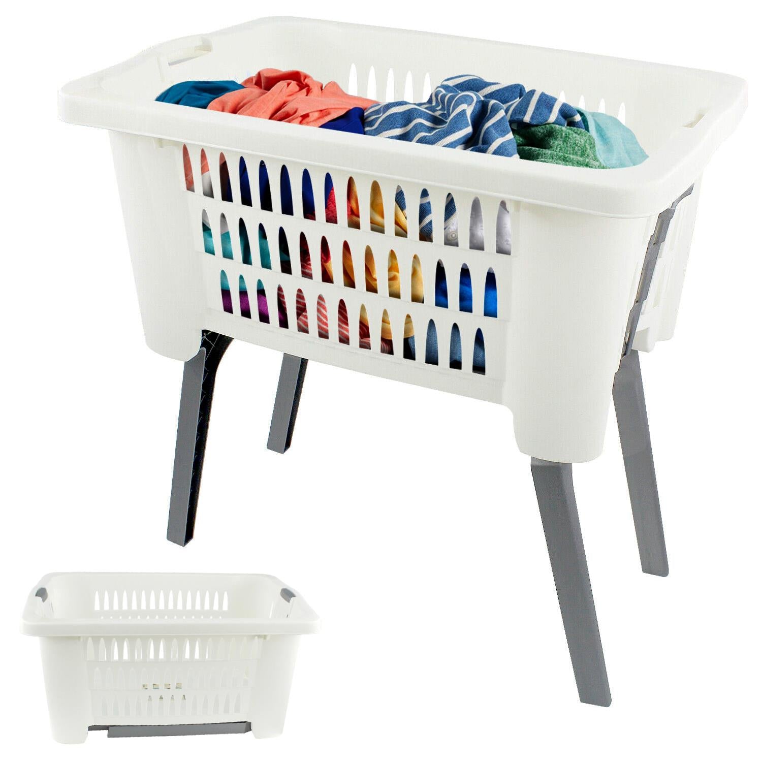 Laundry Basket with Foldable Legs by GEEZY - UKBuyZone