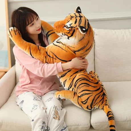 Large Bengal Tiger Soft Plush Toy by The Magic Toy Shop - UKBuyZone