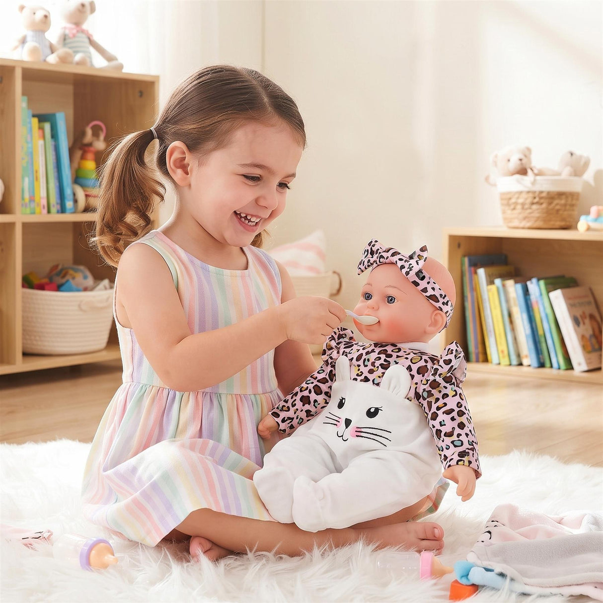 BiBi Kitten Sleeping Doll (40 cm / 16'')