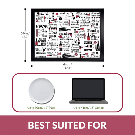 Wine Design Tray With Bean Bag Cushion by Geezy - UKBuyZone