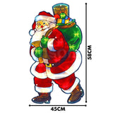 GEEZY Christmas Silhouette Lights Santa with Gift