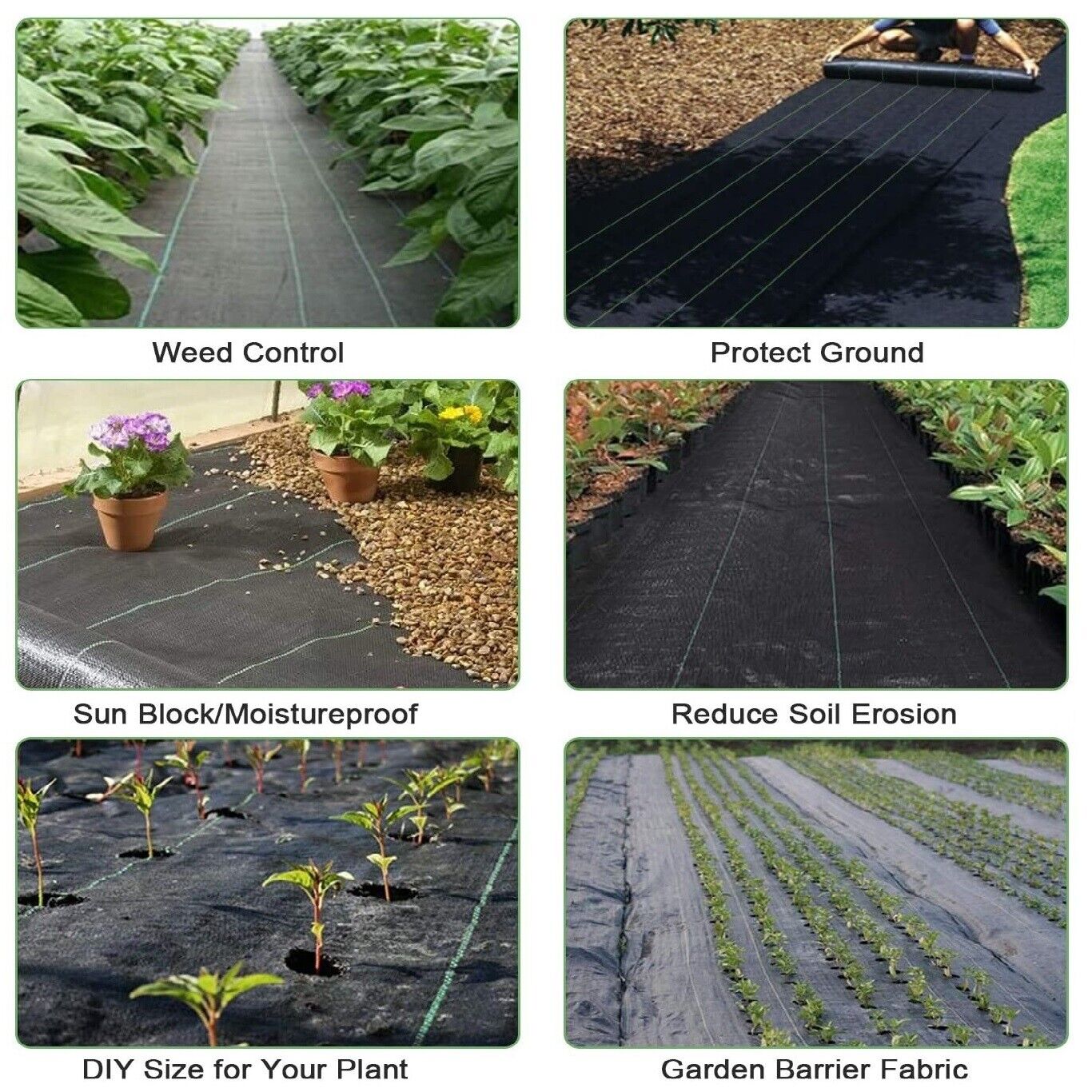 Foldable Weed Control Fabric by GEEZY - UKBuyZone