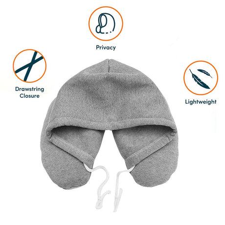 Soft Hooded Neck Travel Pillow by GEEZY - UKBuyZone