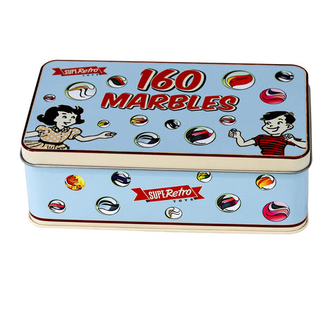 Classic Glass Marbles In A Tin by The Magic Toy Shop - UKBuyZone