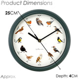 Birdsong Wall Clock with 12 Songs