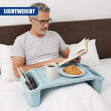 Bed tray with storage for reading and snacking. - UKBuyZone