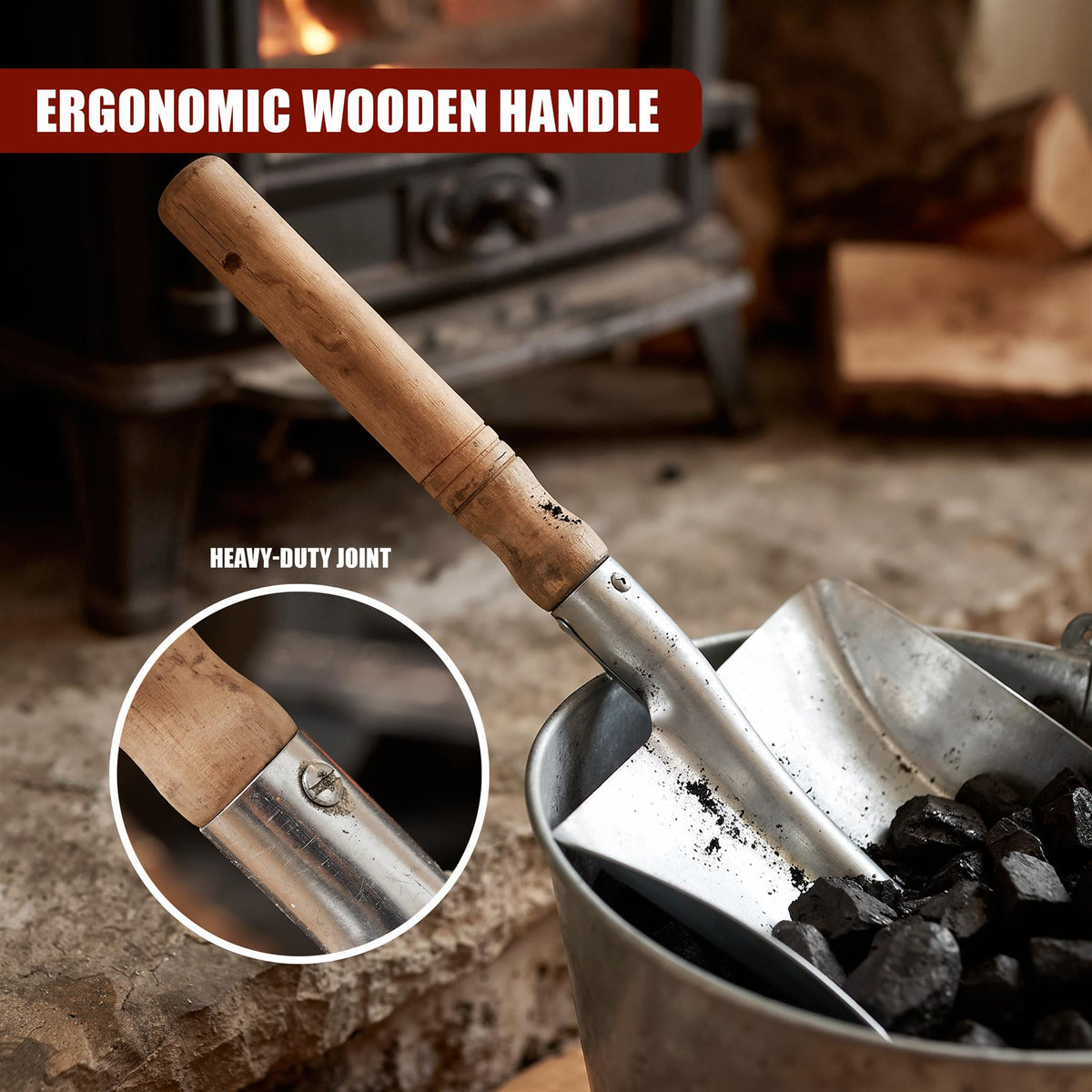 Metal Coal Shovel 8"