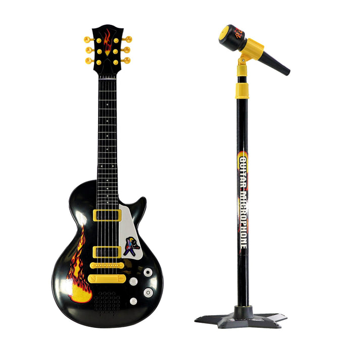 Kids Electric Guitar & Microphone Set - UKBuyZone