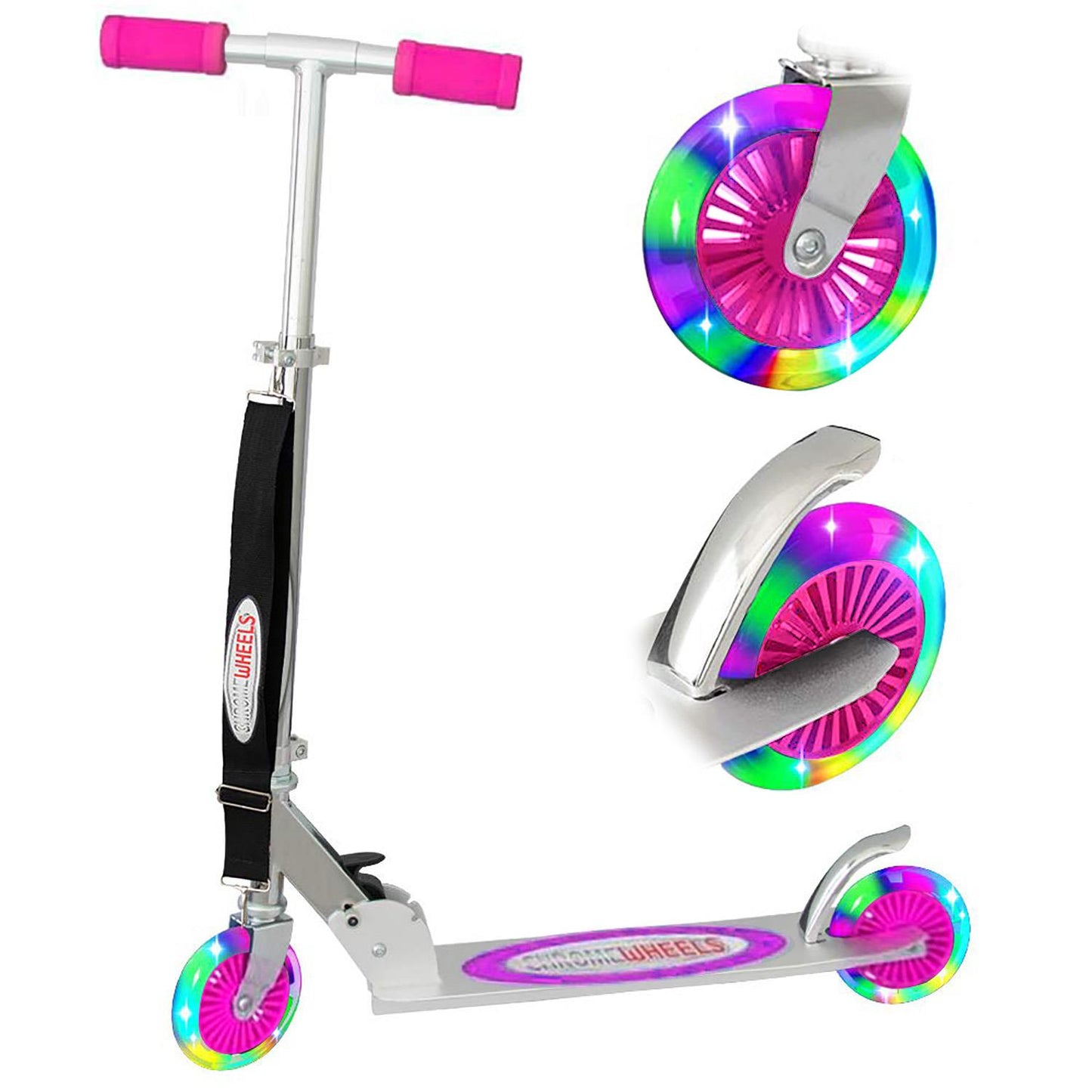Foldable Kids Scooter Pink by The Magic Toy Shop - UKBuyZone