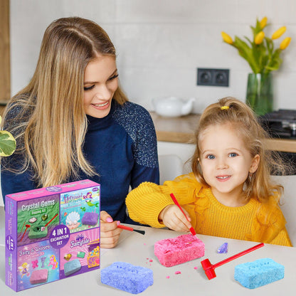4 in 1 Excavation Set for Girls by The Magic Toy Shop - UKBuyZone
