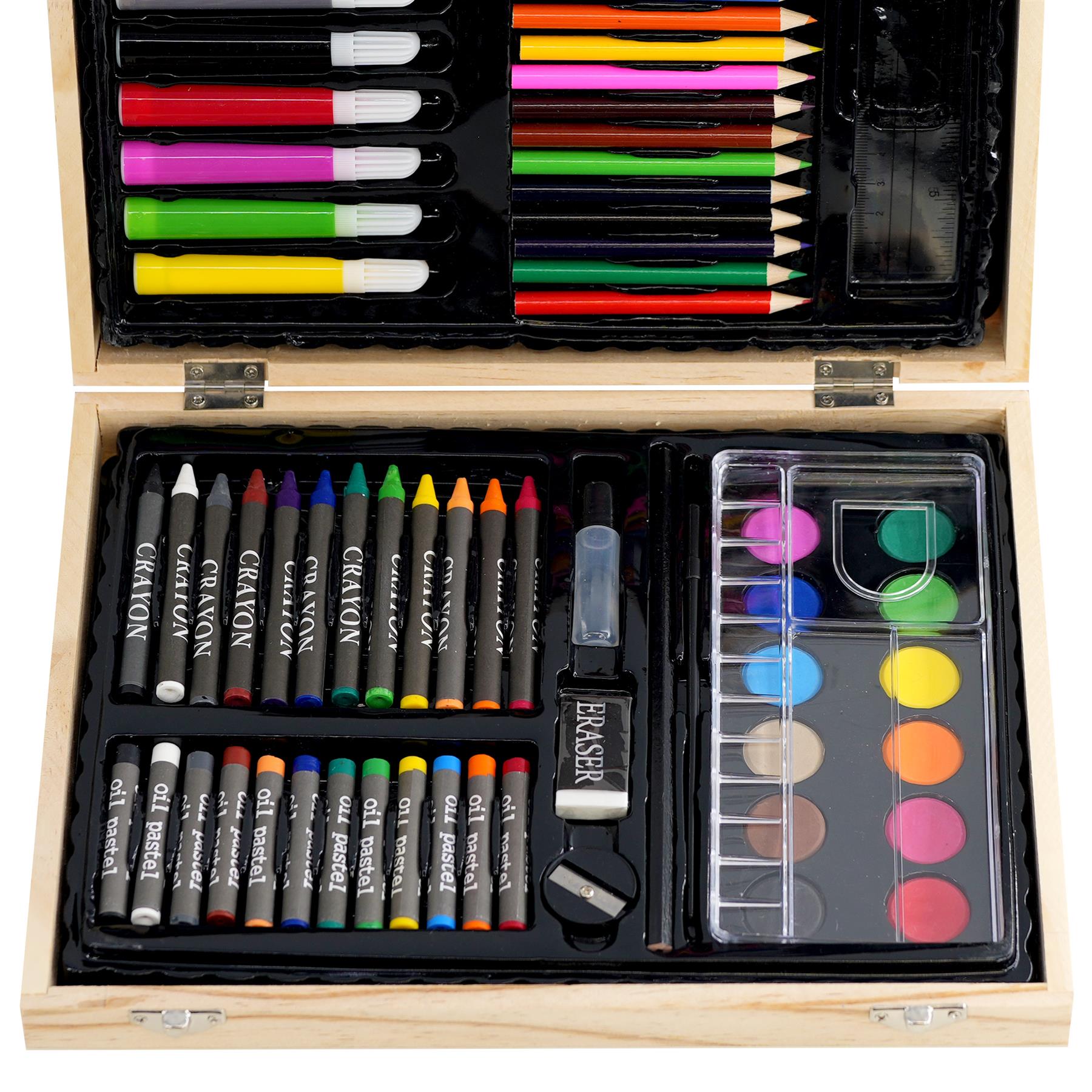 67 Pieces Art Set in a Wooden Case by The Magic Toy Shop - UKBuyZone