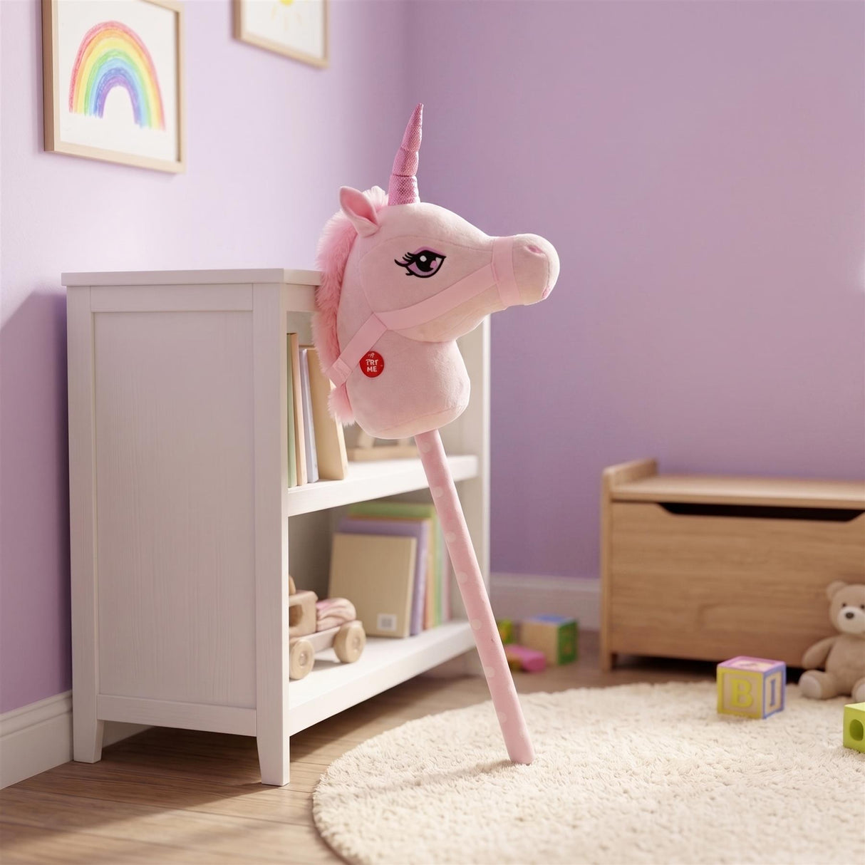 Unicorn Hobby Horse - Pink
