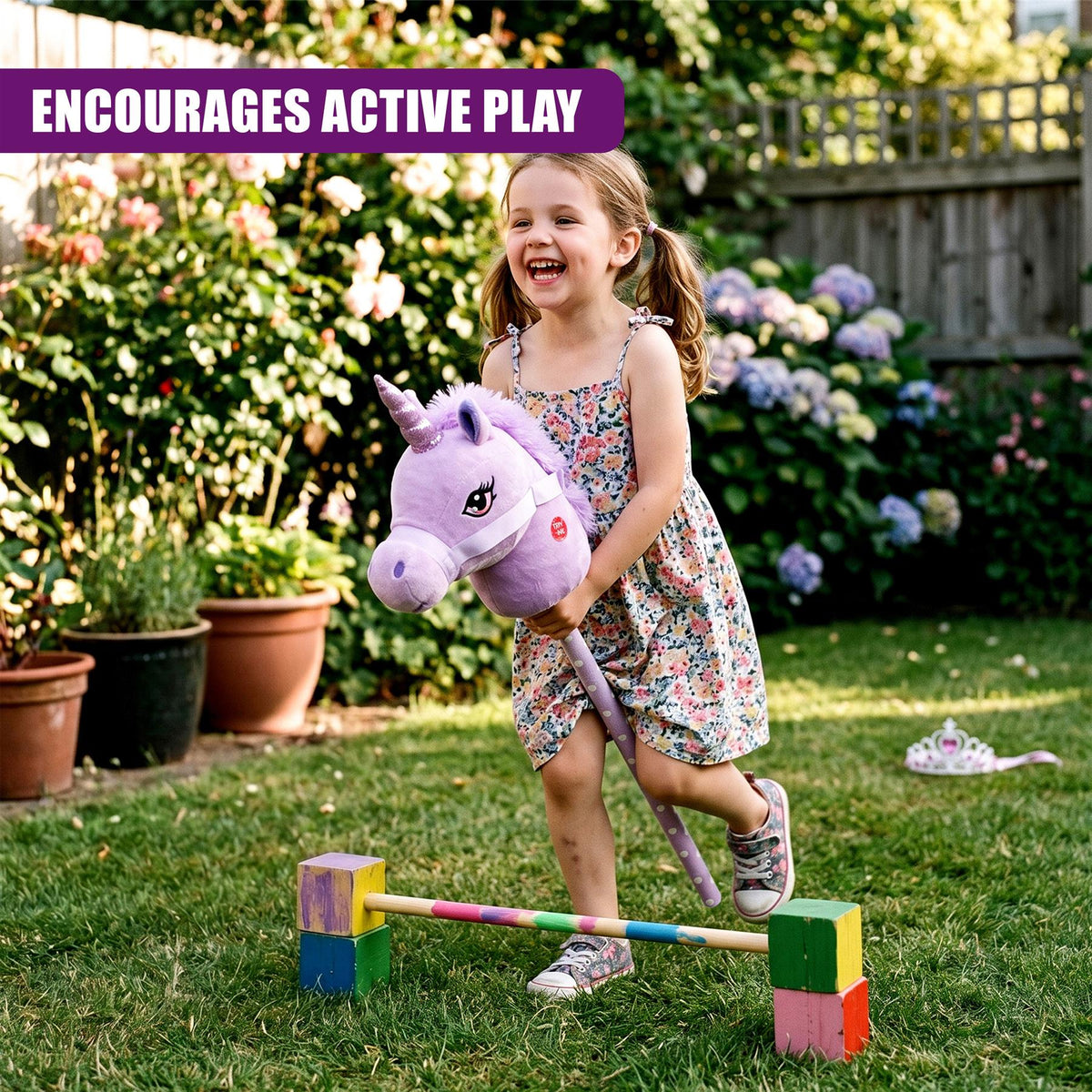Unicorn Hobby Horse - Lilac