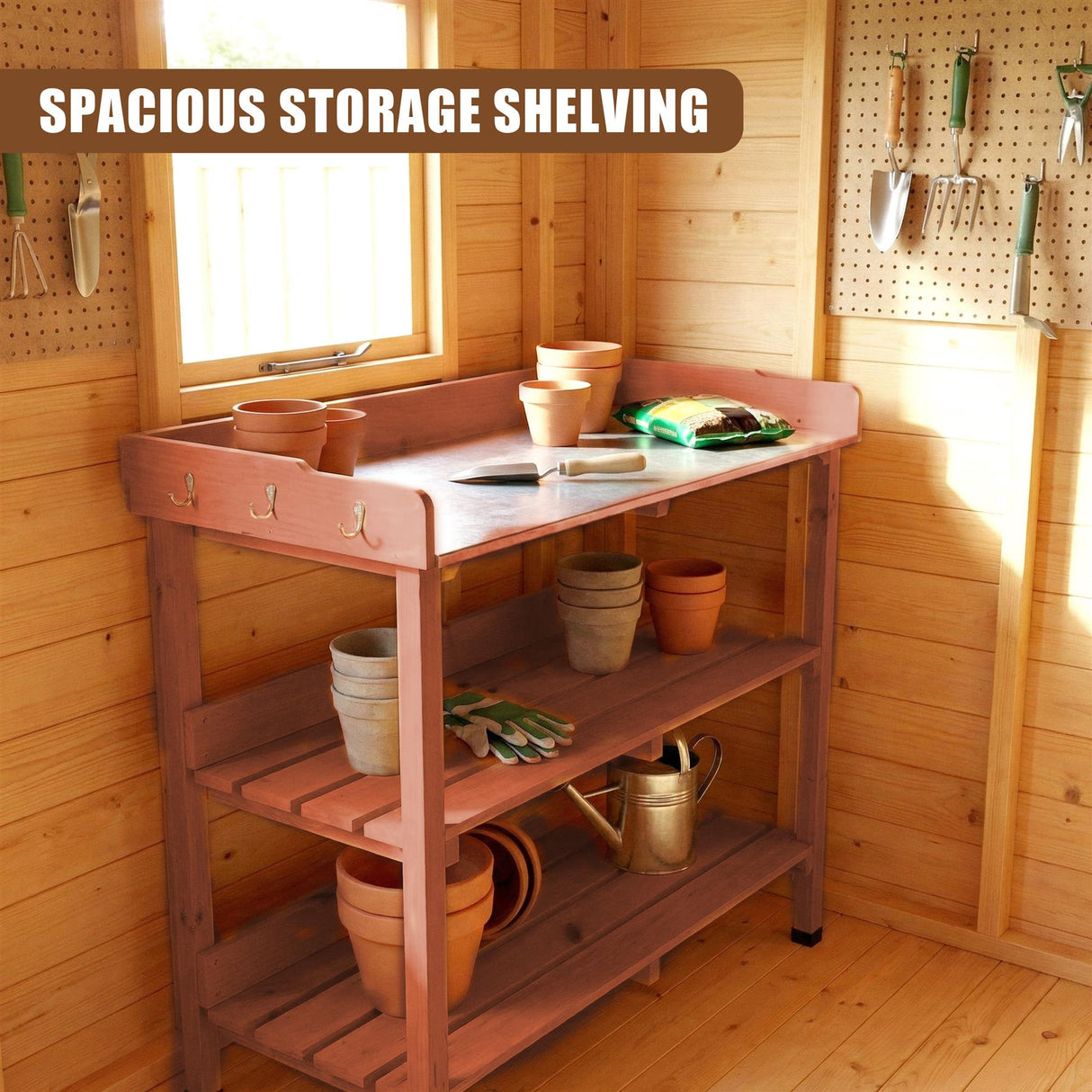 Wooden Potting Bench