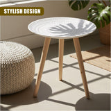 Round White Side Table