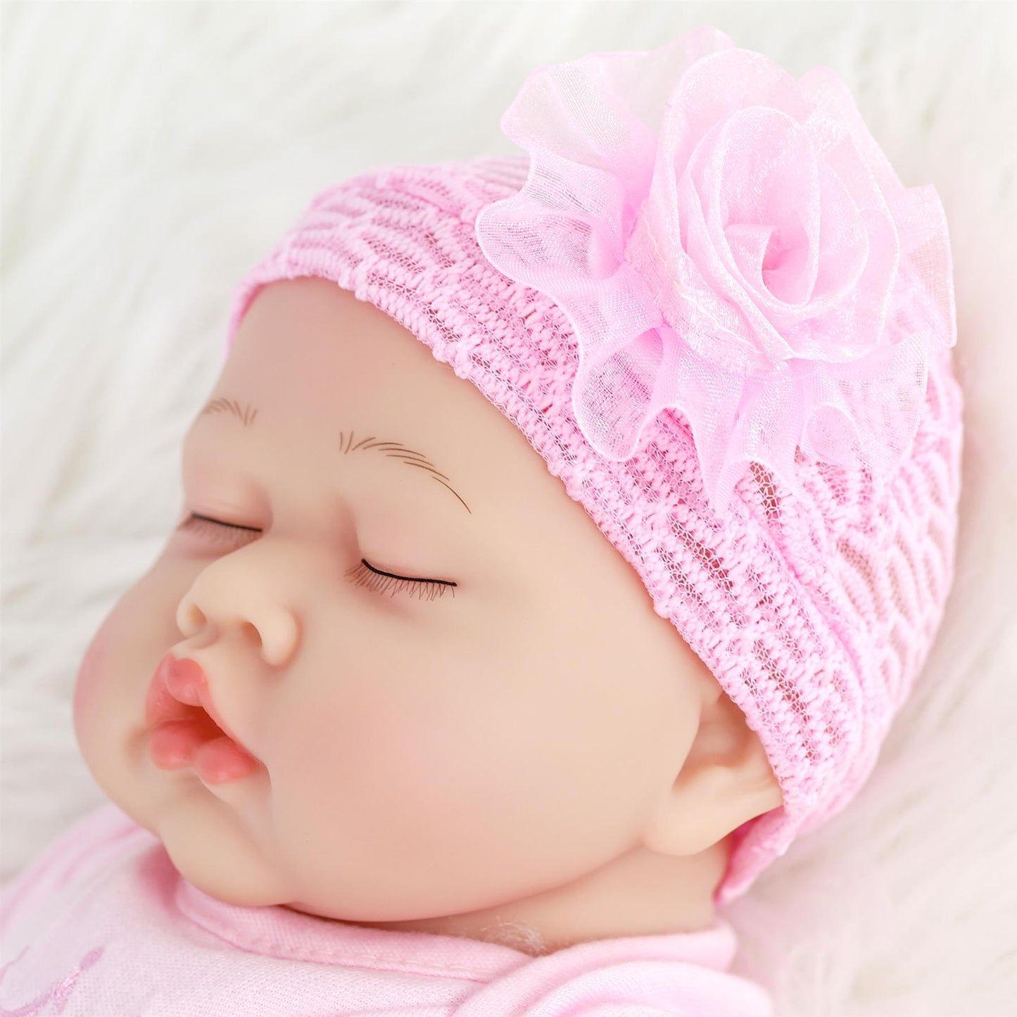 Lifelike Reborn Baby Sleeping Girl Doll 17" by BiBi Doll - UKBuyZone