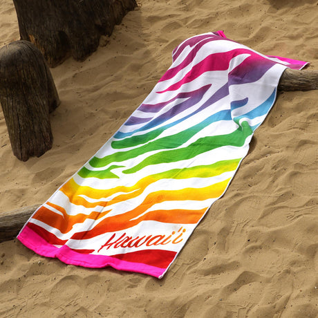 Beach Bath Towel Hawaii Design Microfibre Towel by GEEZY - UKBuyZone