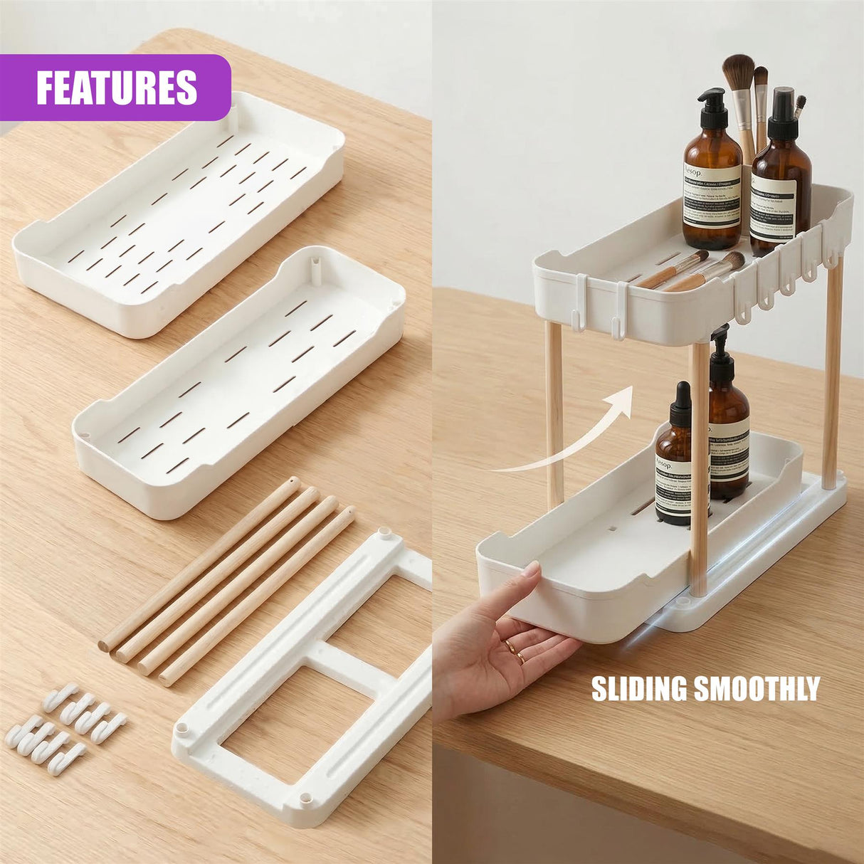 2 Tier Pull Out Organiser