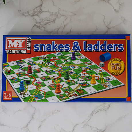 Snakes and Ladders Traditional Board Game by The Magic Toy Shop - UKBuyZone